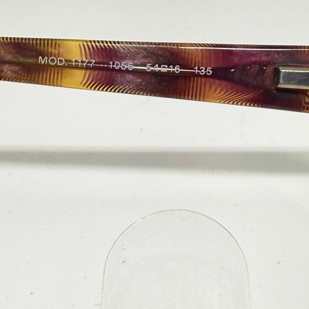 Versace MOD 1177 1056 Eyeglasses Pink Tortoise‎ Shell Rectangular Frames Italy